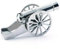 Napoleon Edelstahl Mini Kanone Militär Modell Kollektion Ornamente mit Metallpartikeln