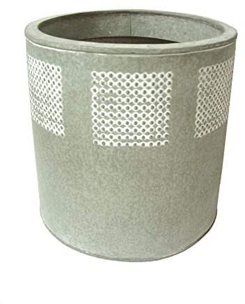 WH WORKING HOUSE MACETERO Maceta CUBREMACETAS Redondo Recto Metal Gris Grande