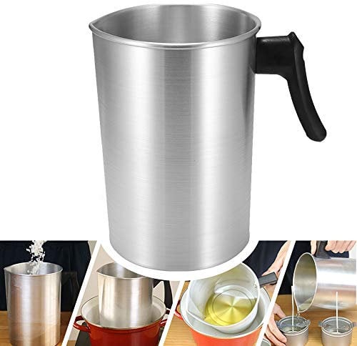 SOOTOP Candle Making Jug, Metal Jug for Melting Wax, melting Cup Wax Melting Pot Candle Making Pouring Pot for Home DIY Candle Store -(3 L)