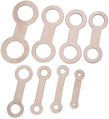 Alnicov 8-teiliges Saxophon-Reparaturset,Saxophon-Pad,Leather Pads Repair Tools