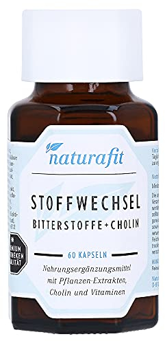 NATURAFIT Stoffwechsel Bitterstoffe+Cholin Kapseln, 60 St