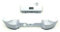 Controller Lb Rb Bumper Button Home Guide Surround Ersatz Kompatibel mit Xbox Series x White