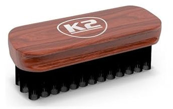 K2 AURON BRUSH LEDERSCHUHE - Reinigungsbürste für Leder- und Stoffpolster - Weiche Bürste aus Kunststoff - Weiß