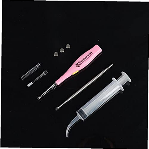 TOSSPER Tonsil Stone Supprimer des Outils Écouteur en Acier Inoxydable en Acier Inoxydable avec 3 Astuces Seringue Irrigateur