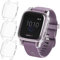 iVoler 3 Pezzi Cover e Pellicola Protettiva per Garmin Venu SQ 2 / SQ 2 Music/SQ/SQ Music, Copertura Completa Custodia Trasparente, Ultra Sottile Morbida TPU Anti-Graffio Protezione Schermo Case