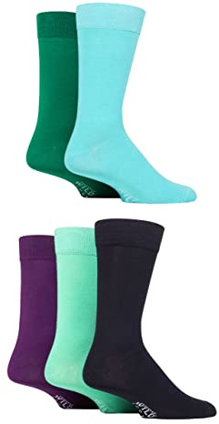 SockShop Wildfeet Mens Plain Bamboo Socks Pack of 5
