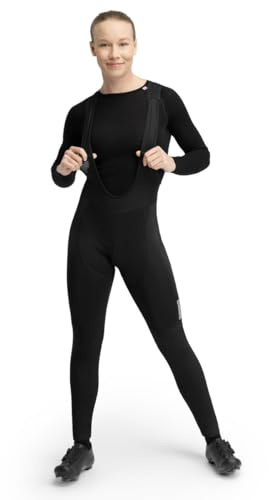 SIROKO Lange Fahrrad-Trägerhose Damen Wärmeregulierendes Gewebe Wärmeisolierung Hochdichtes Sitzpolster