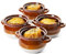 LE TAUCI Soup Bowls With Handles, 22 Ounce onion soup bowl for Soup, chili, beef stew, Set of 4, Brown & White