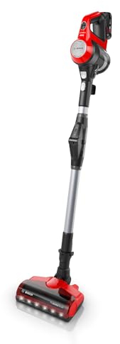 Bosch BBS711ANM Bâton aspirateur électrique sans Sac 0,3 l en Acier Inoxydable Noir et Rouge