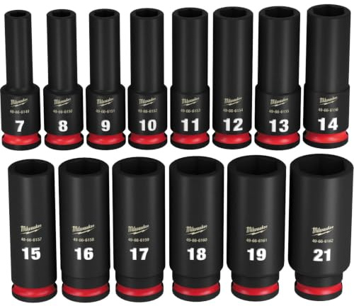 Milwaukee Electric - 14PC IMP Duty 3/8DR Metric DP 6-PT Socket Set