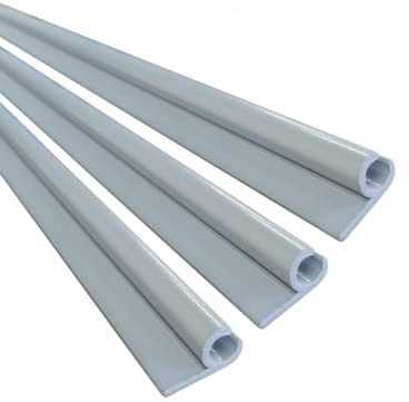 KederUk Campervan Motorhome Caravan Awning Rail C Channel Powder Coated Grey Aluminium 3.6m (3x120 cm Strips)