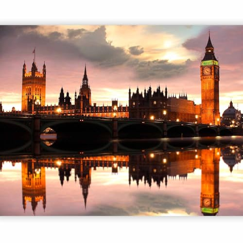 murando - Fototapete Vlies Big Ben, 200x154 cm, Schlafzimmer, Wohnzimmer | Full HD Druck, 3D-Effekt, lichtbeständige Farben, ideal fürs Wohn- oder Schlafzimmer, schnelle Montage, lichtbeständig, edel