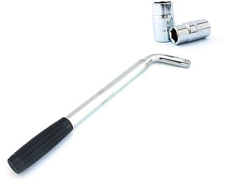 Mikikit Radmutternschlüssel Ausziehbar Steckschlüssel für Radmuttern Radmutternschlüssel Radschlüssel mit Robustem Griff