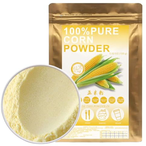 100% Natural Pure Corn Powder 100g/3.52oz 玉米粉 Sweet Corn Powder for Milled Dried Sweet Corn Flour Kernels | Natural Coloring, Flavoring