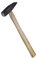 Martello con Manico in legno verniciato - Testa acciaio forgiato temperato - A norme DIN 1041 (100 Gr - 26 cm)