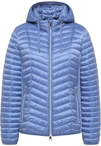 BARBARA LEBEK Damen Steppjacke mit Kapuze denim blau - 38