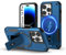 Tuvror Magnetic for iPhone 14 Pro Case with stand, [Compatible with MagSafe] Built-in kickstand, Military Drop Protection, Rugged Heavy Duty Shockproof Protective Phone Cover for iPhone 14 Pro (Blue)
