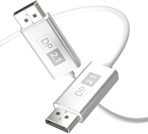 huaham 16K Displayport 2.1 Cable (1M),80Gbps Fiber Optic DP 2.1 to DP Cord,Support[16K@60Hz, 8K@60Hz, 4K@240Hz] with FreeSync, G-SYNC and HDR for Gaming Monitor, PC, RTX 4080/4090, RX 7900 etc