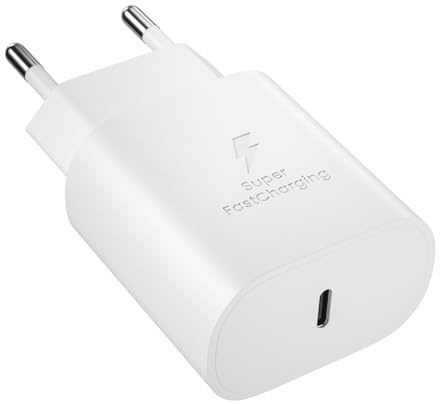 Cargador USB C, Cargador 25W Samsung Carga rápida, para Samsung Galaxy A17 A16 A15 A56 A55 S25 S24 S23 S22, Enchufe iPhone, Enchufe Tipo c, para iPhone 16 15 14 13 12 11/ Pro MAX, Adaptador Tipo C