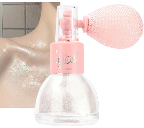 Spray Corporal Purpurina - 7g Spray Brillante con Purpurina,Iluminadores Cosmético Brillante para Mujeres, Fiestas de Disco, Conciertos, Festivales, Halloween y Pintura de Atuendos