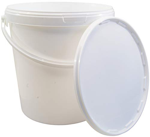 10 Litre Food Grade Plastic Bucket with Lid - Multipurpose Ideal for Homebrew Winemaking Preserving Etc.