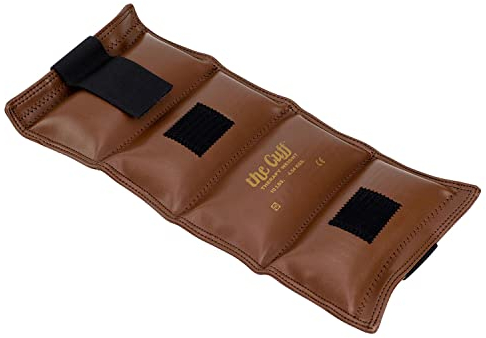 CanDo Weight cuff - wrist and ankle weights - 4.5 kg, brown - alternative to dumbbells