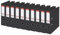 Esselte Ordner breit, DIN A4, 10er Pack, 7,5 cm Rückenbreite, Kunststoff-Ordner, Schwarz, Vivida, 811370