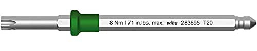 Wiha Wechselklinge TORX® für Drehmoment-Schraubendreher mit Schlüsselgriff (38807) T7 x 75 mm, 0,9 Nm