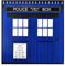 Doctor Who Tardis Shower Curtain with Window