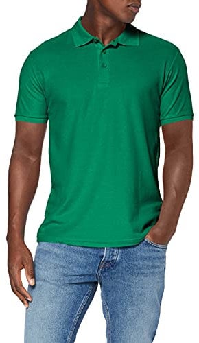 Fruit of the Loom Men's 65/35 Polo Shirt, Kelly Green, XXX-Large