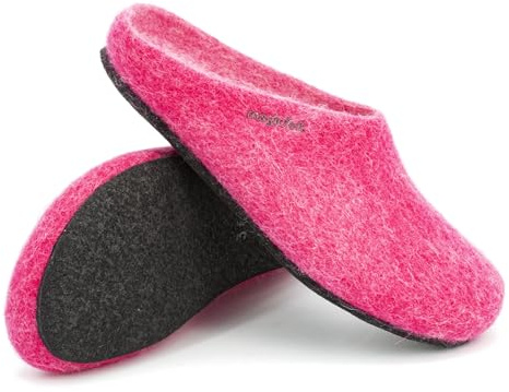 Magicfelt Filz-Hausschuh 709 aus 100% Merino-Wolle | Pantoffel für Damen & Herren mit anatomisch geformter Filz-Latex-Sohle - Made in Tirol