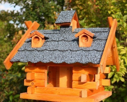 Vogelhaus rechteckig behandelt blau Typ 8