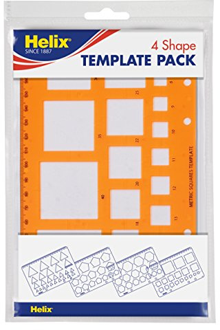 Helix Shape Stencil Templates (4 Pack)