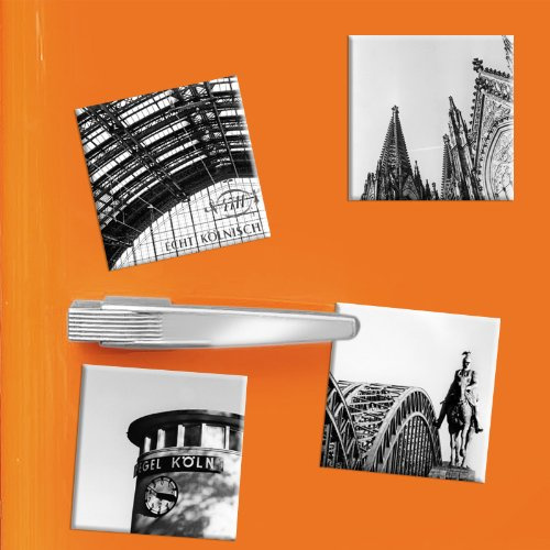 4 Kühlschrankmagnete - 5 x 5 cm - KÖLN