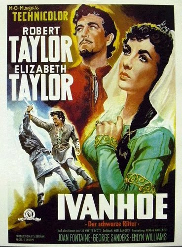 Ivanhoe - der schwarze Ritter (1952) | Filmplakat, Poster [32,5 x 46 cm]
