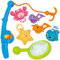 Jouet de bain, pêche flotant jouets et soucoupe d'eau avec sac d'organisation (Pack 8), Poisson filet jeu dans baignoire salle de bain piscine heure du bain pour enfants bambins bébé garcon fille