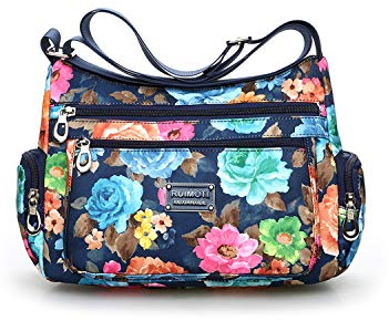 NOTAG Umhängetasche Damen Leicht Multi-Tasche Schultertasche Casual Wasserdicht Nylon Messenger Bag (CH)