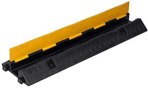 1 Kanal Kabelbrücke Schlauchbrücke mit extra großen Kanal (70x50mm) Überfahrschutz Kabelkanal Brücke Rampe Protector Pkw&LKW