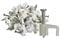 K M Electronics® 100 X 4MM X2MM Flat Speaker Loudspeaker Telephone Bell Wire Cable Clips White