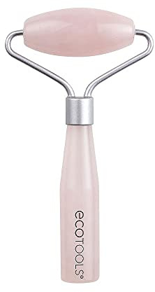 EcoTools Mini Rose Quartz Facial Roller with 100% Rose Quartz (Pack of 1)