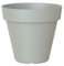 Artevasi Capri, Vaso rotondo in plastica, 50cm, colore Grigio chiaro