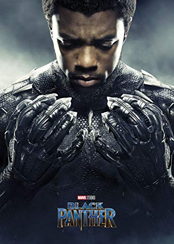 Displate Marvel Metallposter Marvel Poster Marvel Deko Marvel Merch Marvel Plakatte Marvel Bilder Magnet-Montage - Marvel - Marvel Movie Posters - Black Panther Poster 32x45cm