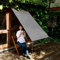 CHBIN Sonnensegel für Gartenpavillon Sunset Deluxe 1.5x5M Gewebe Wetterbeständig Sonnenschutz Sonnensegel Wasserdicht mit Befestigungs inkl Befestigungsseile Für Garten Balkon & Terrasse, Hellgrau