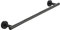 Tecmolog Barre Porte Serviette 60 cm Noir Support Serviette Mural INOX Salle de Bain, SBH242B-6