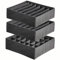 TLOXO 2 Stück 7 Zellen Faltbare Schubladen Organizer für Unterwäsche+1 Stück 24 Zellen Aufbewahrungsboxen für Socken,Schublade Organizer zum Aufbewahren, Schublade Divider Home Kleiderschrank