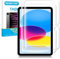 MOBISTAR® Paquete de 2 protectores de pantalla para Apple iPad de 10.9 pulgadas, 10ª generación, modelo 2022, película de vidrio templado HD transparente resistente a los arañazos, lápiz de soporte