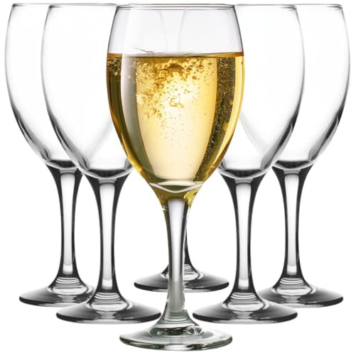 Glasmark Krosno Weinglas 0,58 L Rotwein Weingläser 6er Set Gläser Für Rotwein Weisswein Rotweinglas Rotweingläser Weissweingläser Wein Kelch Glas Spülmaschinenfest Transparent 6 x 580ML