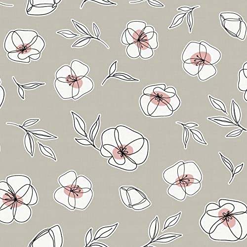 d-c-fix Wachstuchtischdecke – Manhattan Fiorra (150 cm) – Tischtuch im Vintage-Stil für den Küchen-, Ess- oder Gartentisch – lebensmittelecht, abwaschbar & wasserdicht