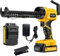 TaskStar Cordless Caulking Gun,5 Adjustable Speed Electric Caulk Gun with 2000mAh Battery & Charger, LED Light and Cutting Tool,lightweight Dripless for Bathroom Balcony Doors