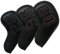 NEwoilkwo 3pcs Magnetic Golf Wedge Head Covers - 52 56 60, Black, Polyurethane, Numbered, Magnetic Closure
